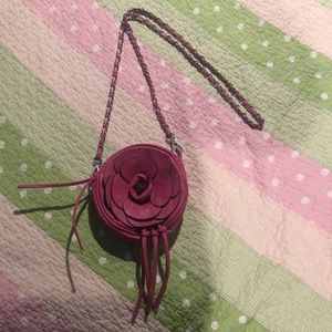 Pink rose/ flower purse